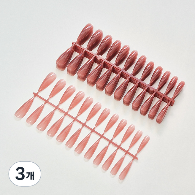 퍼니네일 말랑말랑 누드팁 240p, 3개, KN-T5046