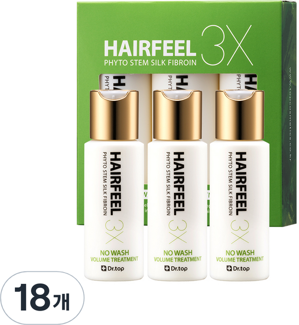 닥터탑 헤어필 3X 트리트먼트, 55ml, 18개
