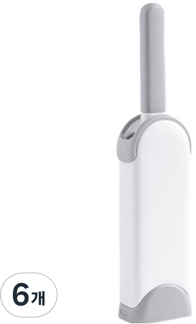 더자카 셀프클리닝 양면 먼지제거 브러시 M, 화이트, 6개