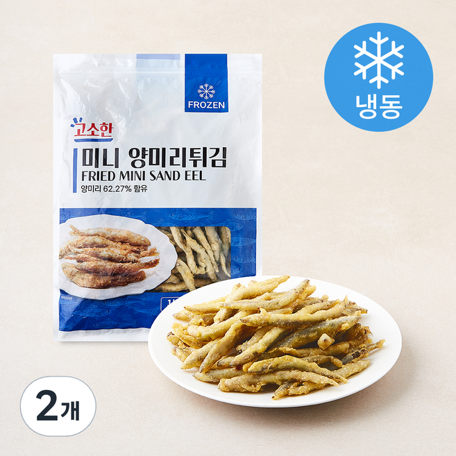 빙채 고소한 미니 양미리 튀김 (냉동), 1kg, 2개