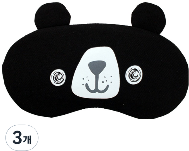 타이디홈 아이마스크 블랙, 1개입, 3개