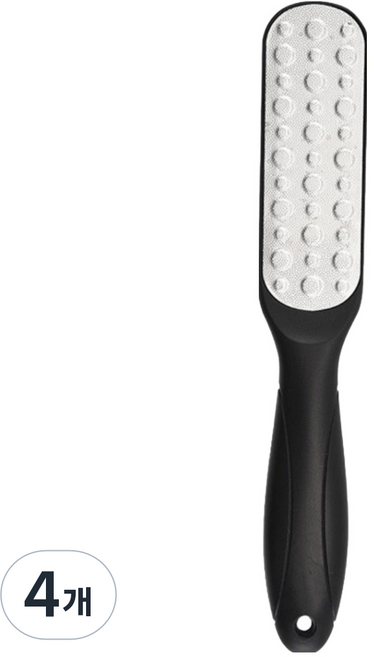 픽셀노바 발 뒷꿈치 각질 제거기 블랙, 1개입, 4개, 55g