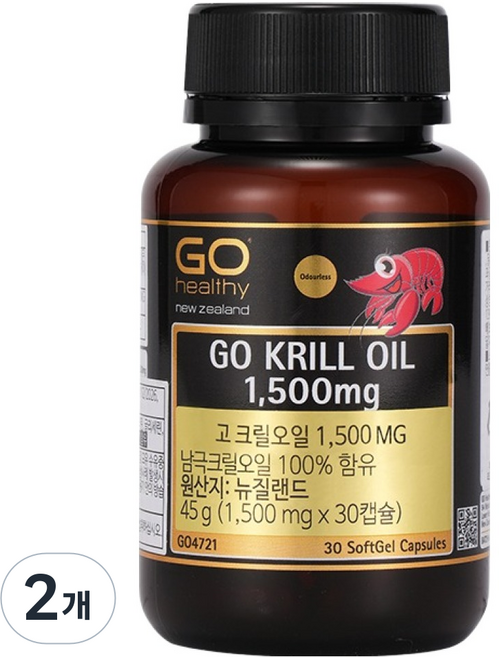 고헬씨 고 크릴오일 45g, 30정, 2개