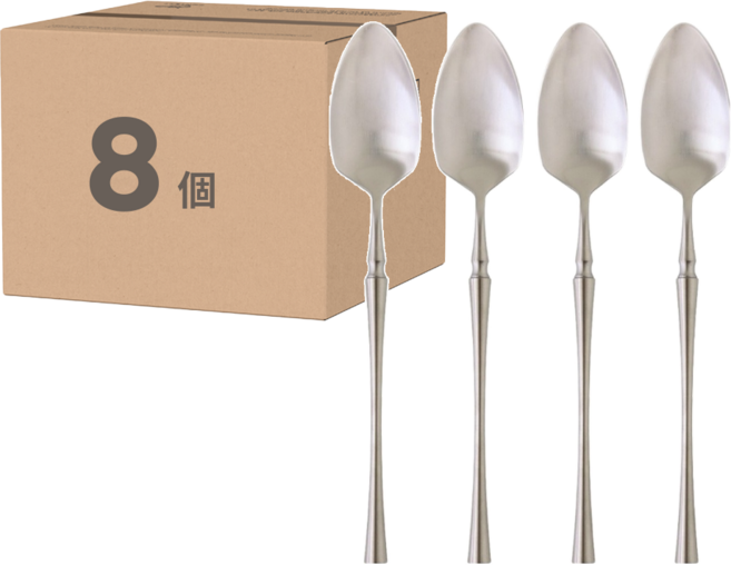 JUST HOME 凱恩斯 304不鏽鋼餐匙 7009-04A, 8個, 銀色