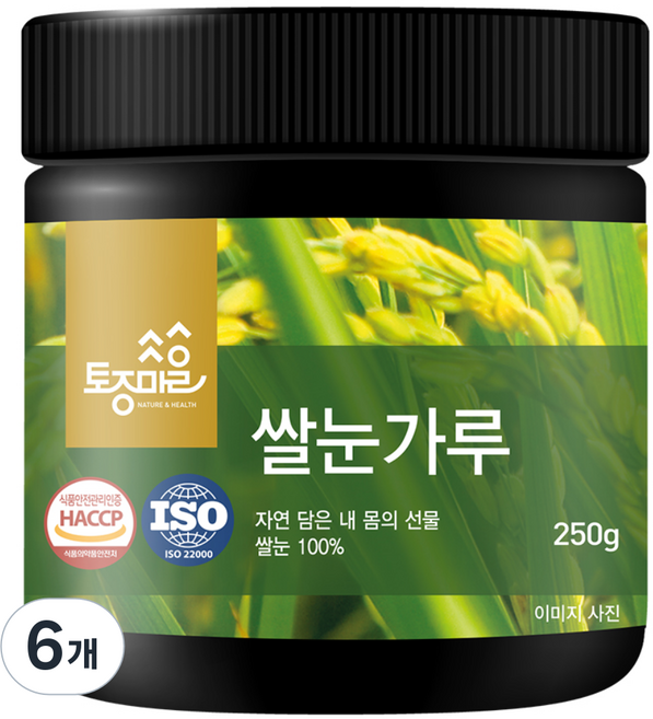 토종마을 쌀눈가루, 6개, 250g