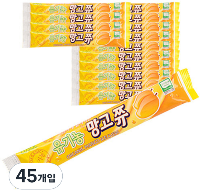 루솔 유기농 망고쮸 혼합음료 30g, 망고, 45개