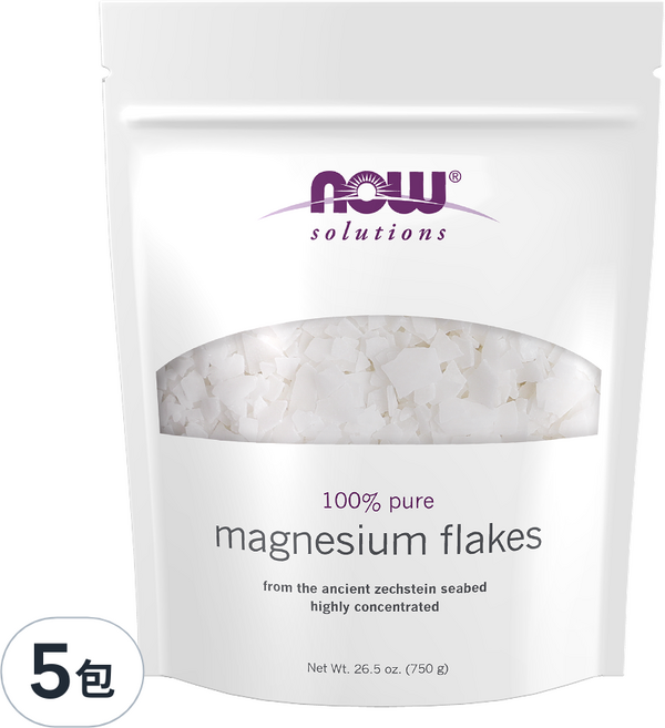 NOW solutions 鎂浴鹽, 750g, 5包
