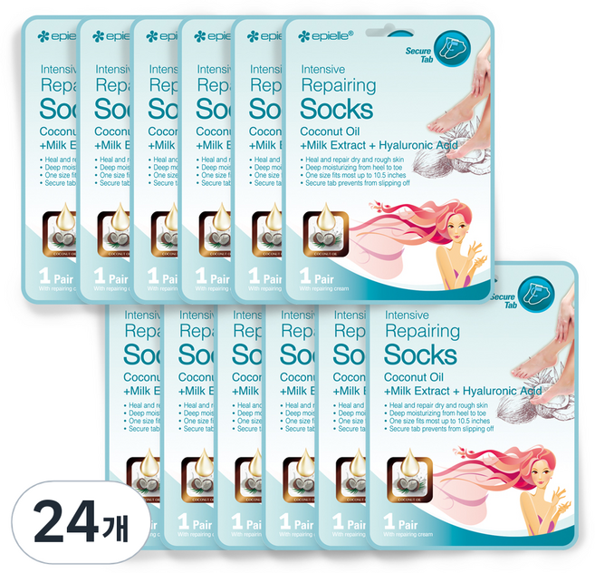 에피엘르 인텐시브 리페어링 코코넛 풋팩, 1개입, 24개, 16g