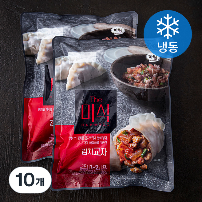 더미식 김치교자 (냉동), 350g, 10개