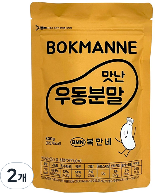 복만네 맛난 우동 스프, 300g, 2개