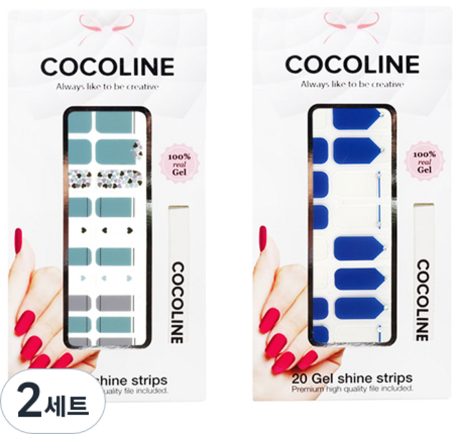 코코라인 붙이는 젤네일 스트립, COCO No 123, COCO No 139, 2세트