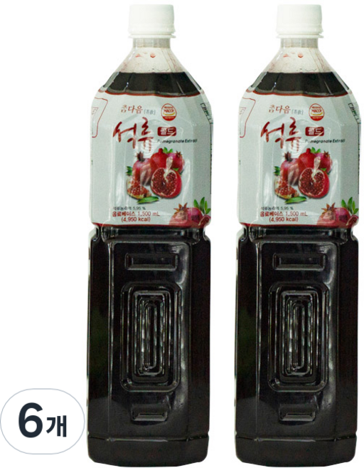 파낙스 참다음 석류 골드 음료베이스, 1.5L, 6개