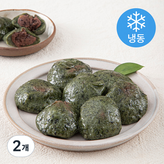 시루조아 모시팥 절구떡 (냉동), 500g, 1개입, 2개