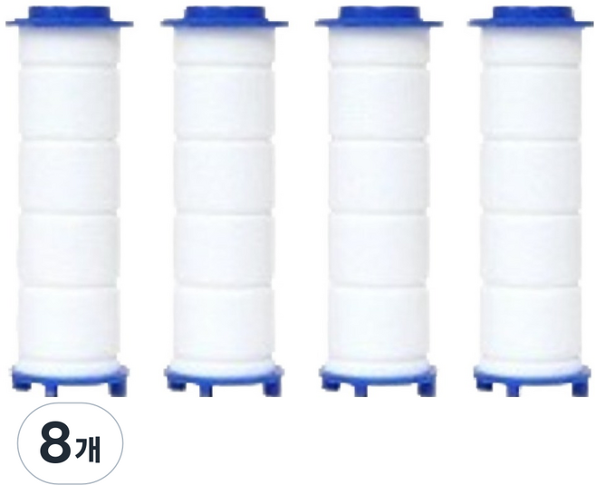 리셀 1200 터보팬 샤워기 교체형 필터, 8개