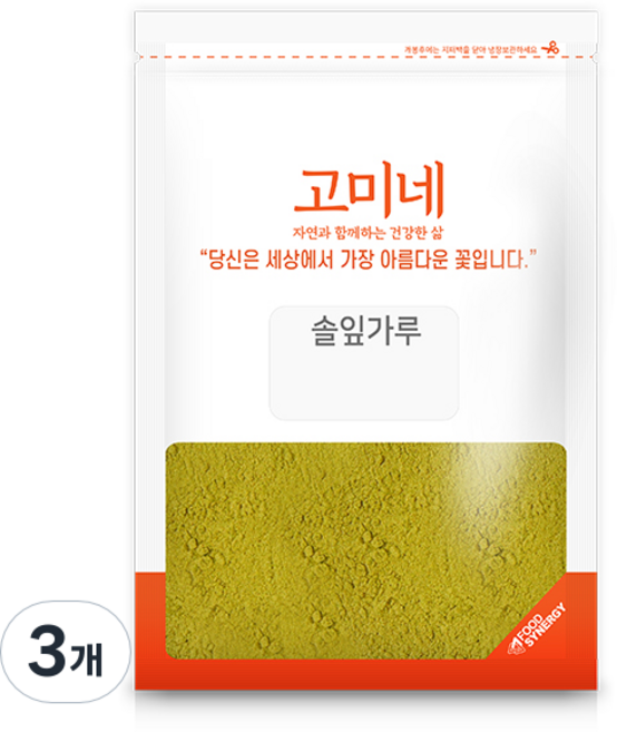 고미네 솔잎가루, 3개, 300g