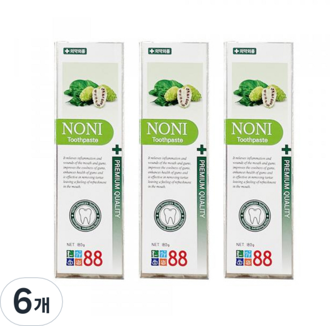 노니치약, 6개, 180g