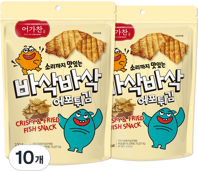 어가찬 소리까지 맛있는 바삭바삭 어포튀김, 10개