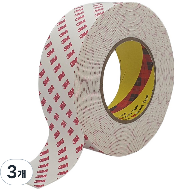 쓰리엠 PE 폼 양면테이프 화이트 48mm x 10m, 3개