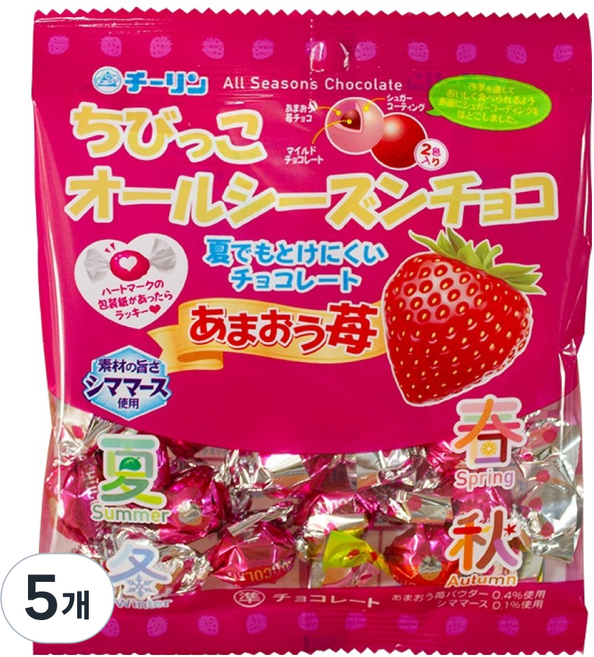 치비코 올시즌 초콜릿 딸기, 20g, 5개