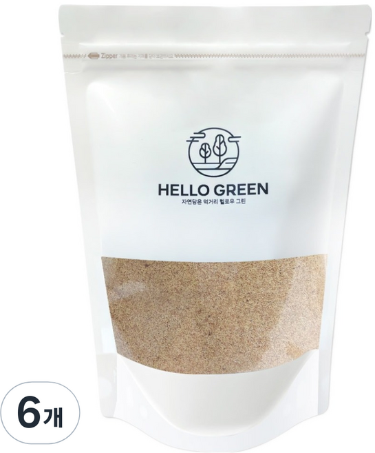 헬로우그린 볶은 아마씨 분말, 6개, 300g