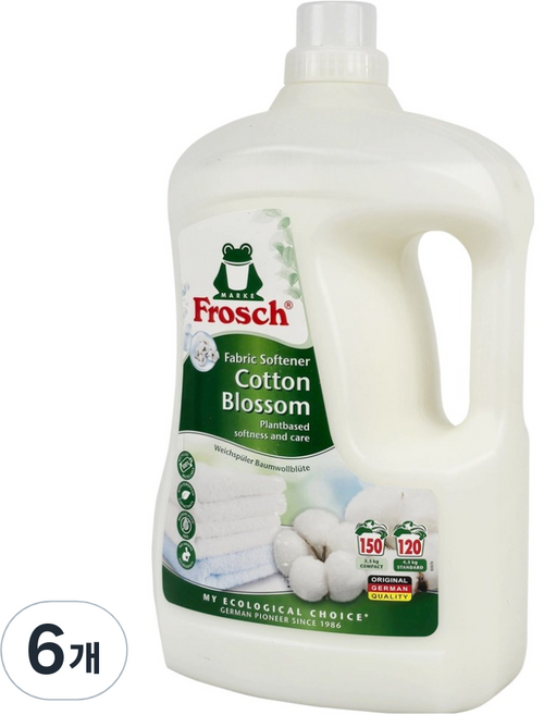 프로쉬 섬유유연제 코튼 블라썸 본품, 6개, 3L