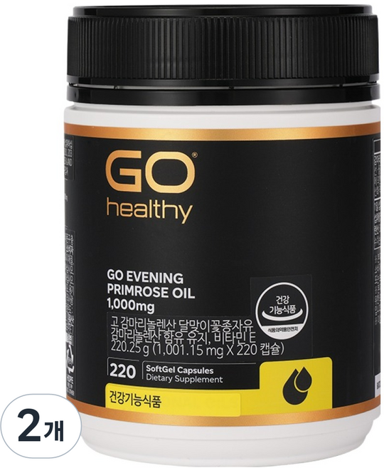 고헬씨 고 감마리놀렌산 달맞이꽃종자유 220.25g, 220정, 2개