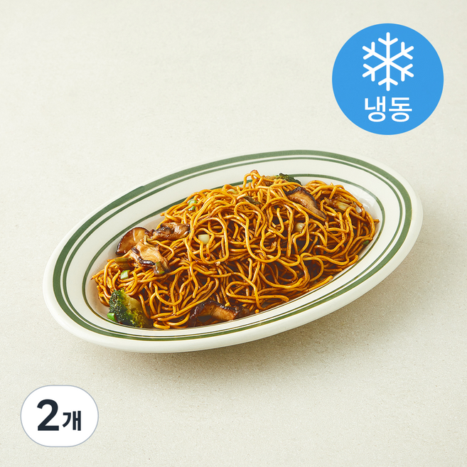 푸딩팩토리 홍콩식 에그누들 볶음면 (냉동), 180g, 2개