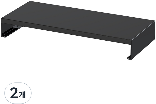 다유즈 다용도 메탈 모니터 정수기 받침대 중 DU-MS56BK, 블랙, 2개