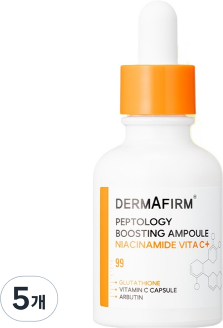 더마펌 펩트올로지 나이아신아마이드 비타씨 플러스 부스팅 앰플, 30ml, 5개