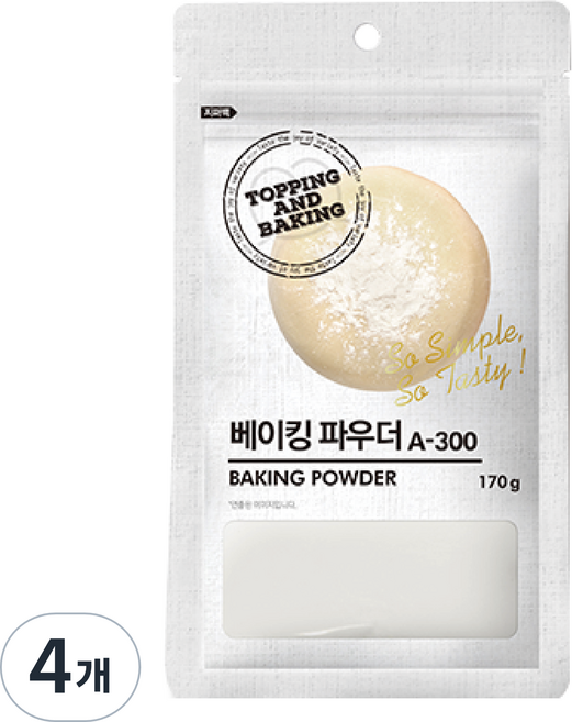 큐원 베이킹 파우더, 170g, 4개