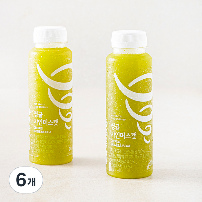 잠바주스 청귤샤인머스캣, 6개, 250ml