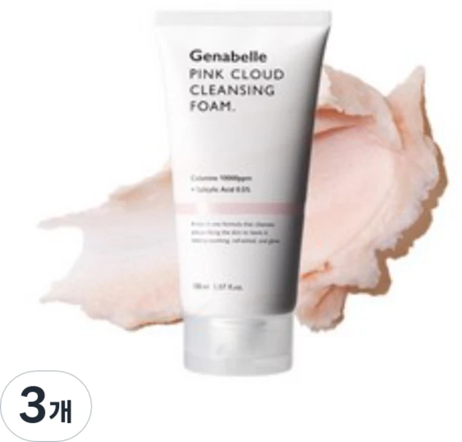 제나벨 핑크 클라우드 약산성 클렌징 폼, 150ml, 3개 - 쿠팡