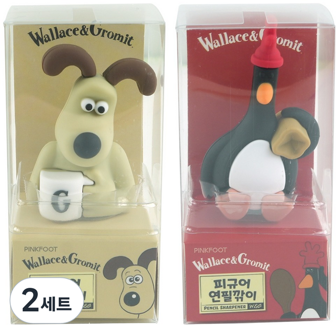 PINKFOOT 酷狗寶貝公仔削鉛筆機2件組, 混合色, 2套