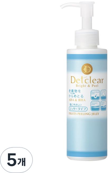 데트클리어 필링젤 무향, 180ml, 5개