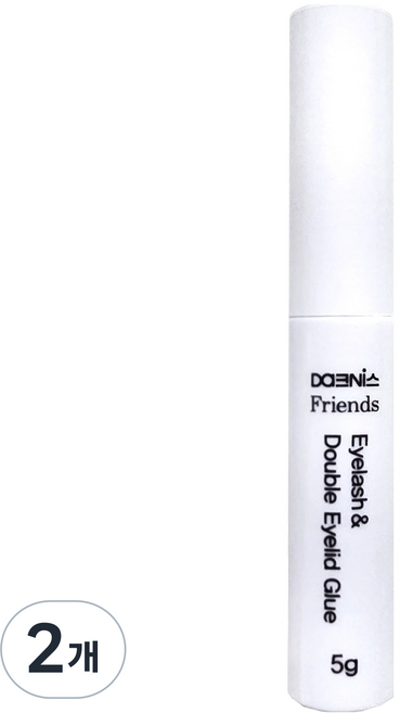 다크니스 프렌즈 속눈썹 접착제 쌍꺼풀액, 2개, 흰색