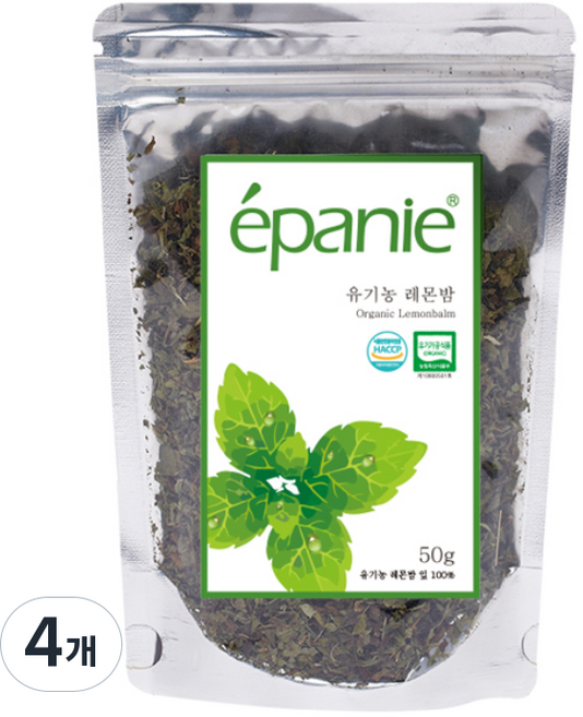 에빠니 유기농 레몬밤 리필, 50g, 1개입, 4개