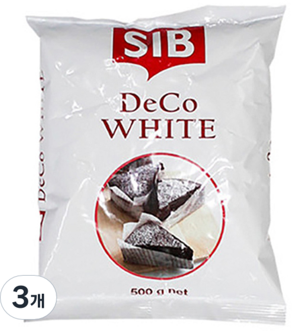 쿠킹스토리 데코화이트, 500g, 3개