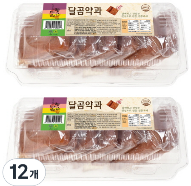 왕궁병과 둥근마음 달곰약과, 315g, 12개