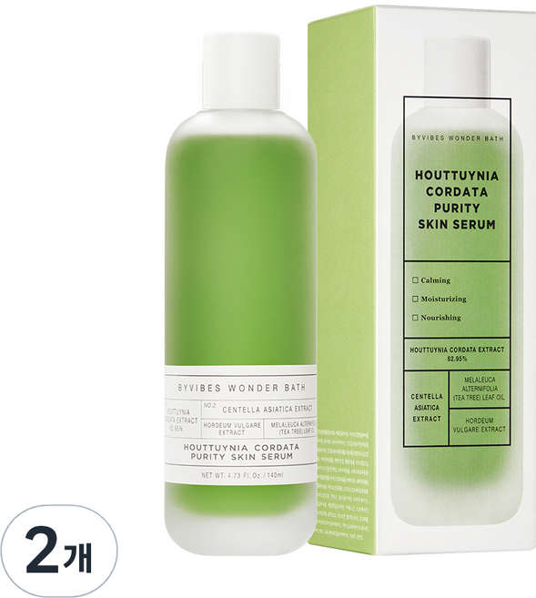 원더바스 어성초 청결 세럼, 140ml, 2개