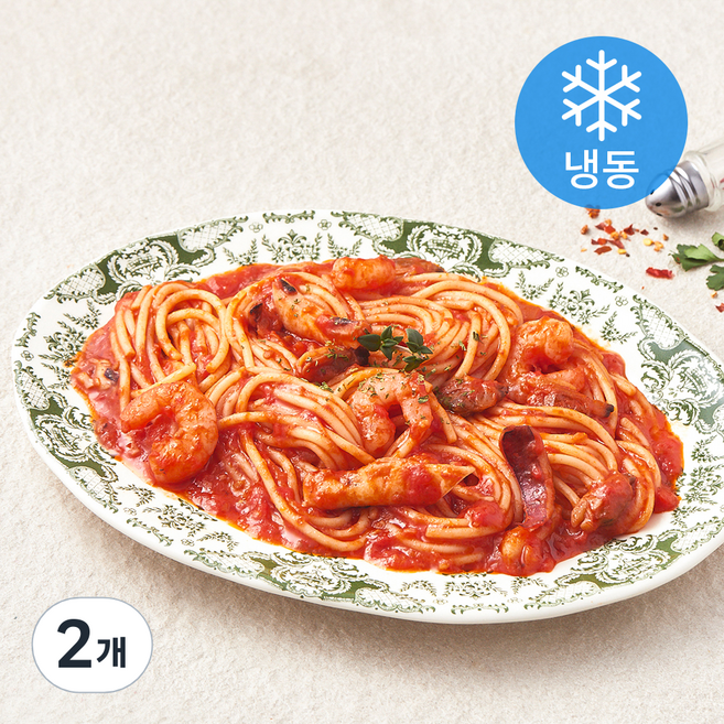 쿡솜씨 해산물 토마토 파스타 밀키트 (냉동), 510g, 2개