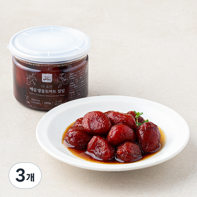 바른씨 더 효탄 매실 방울토마토 절임, 200g, 3개