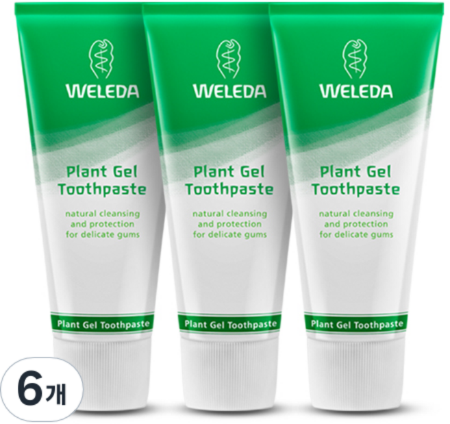 벨레다 플랜트 치약, 75ml, 6개