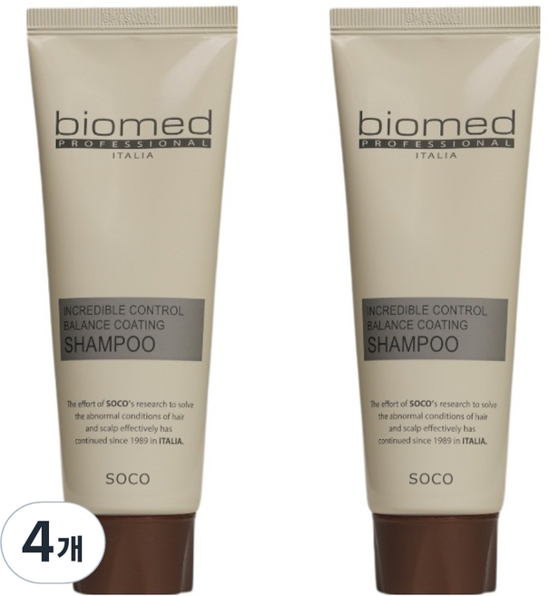 바이오메드 헤이브 인크레더블 컨트롤 밸런스 코팅 샴푸, 100ml, 4개
