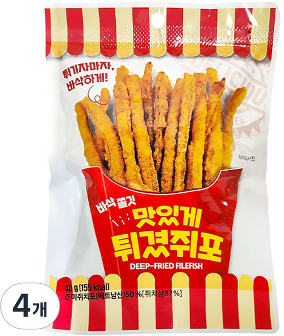 Themukda 美味油炸魚片, 40g, 4個
