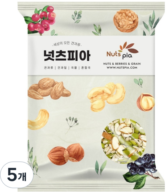 넛츠피아 씨드믹스, 500g, 5개