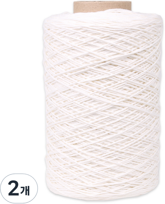 마마니트 동방면사 18합 색사, 아이보리, 2개