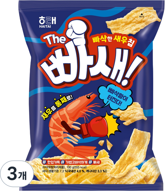 HAITAI 海太 THE 蝦脆餅, 100g, 3個