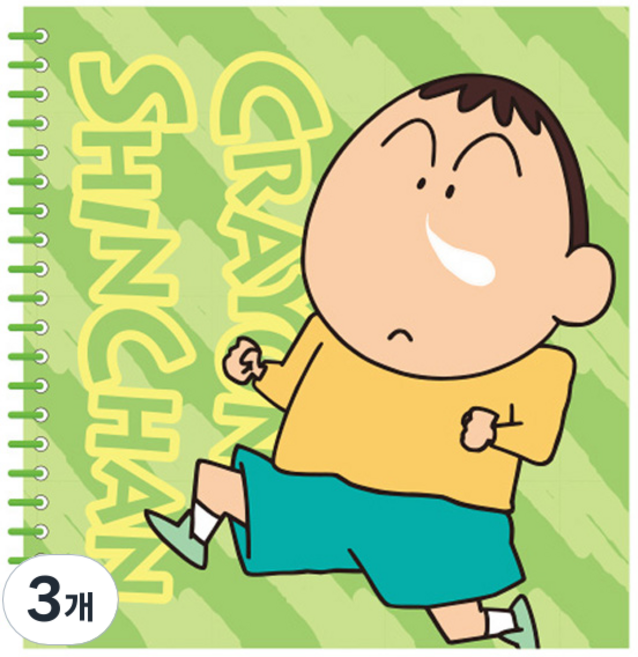 Flyingwhales 蠟筆小新彩色線圈筆記本, 阿呆, 3個