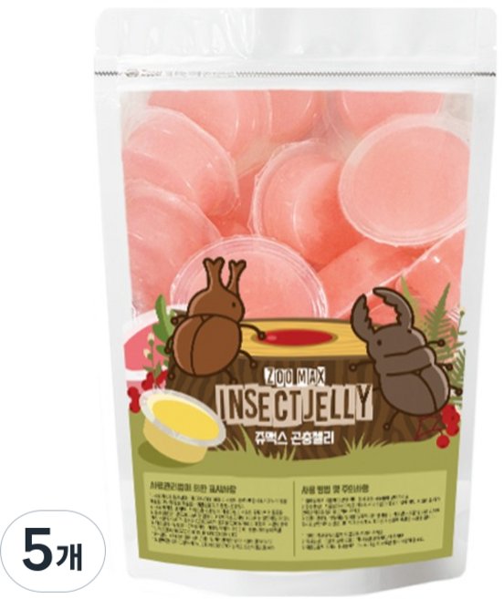 쥬맥스 곤충젤리, 복숭아, 5개
