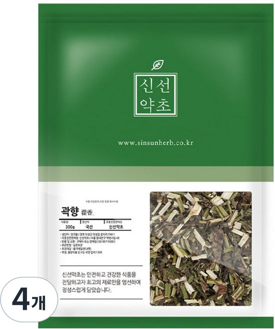 신선약초 국내산 곽향, 300g, 4개
